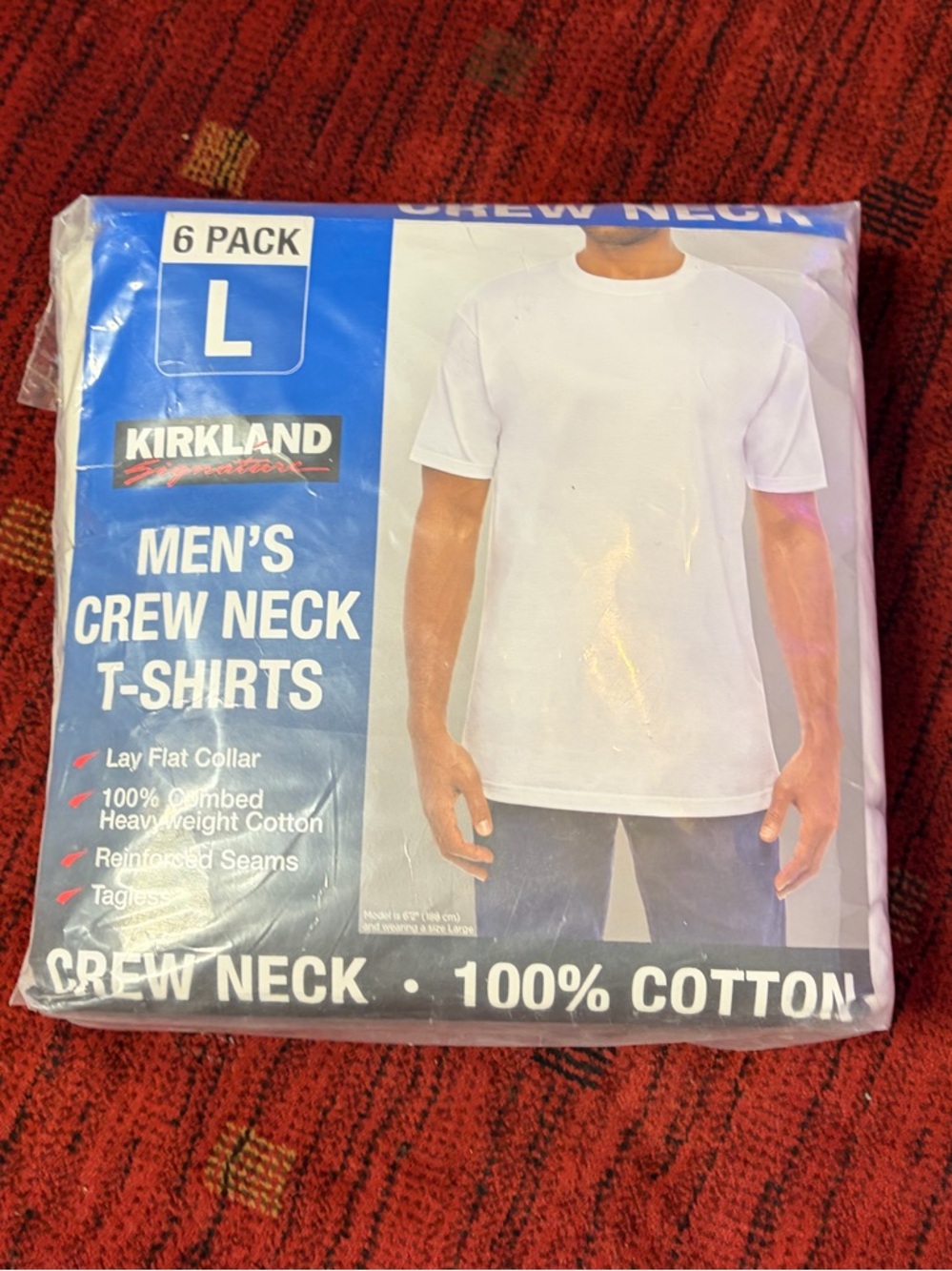 Kirkland Signature Men’s Crew Neck T-Shirt 6-pack